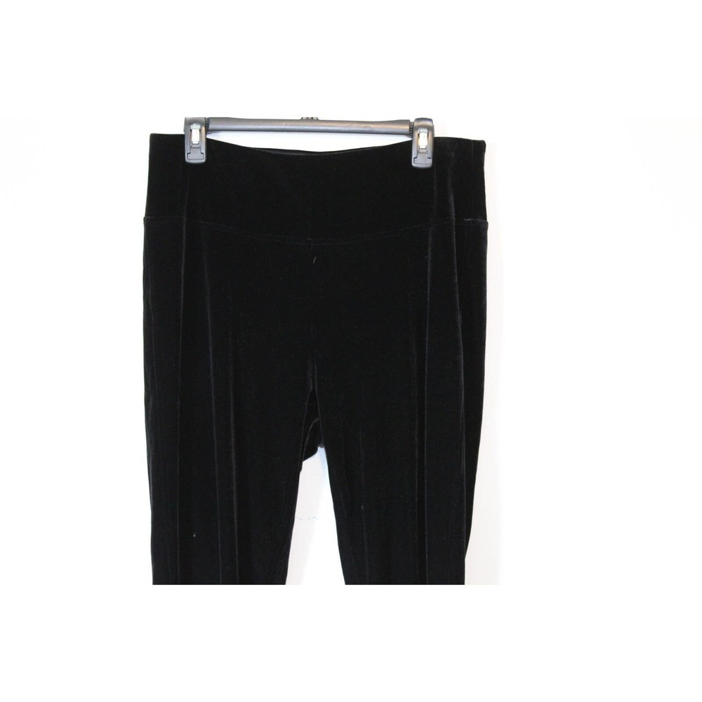 Soft Surroundings Velvet Stretch Pull On Pants Black Women's Size Large H14242 - Picture 3 of 8